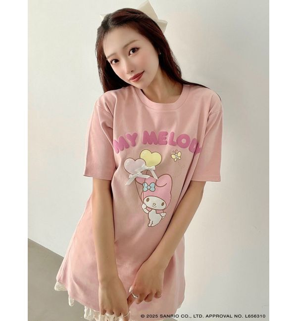 RESEXXY「【メロクロコラボ】リボンポイントビッグTシャツ」|Tシャツ・カットソー|