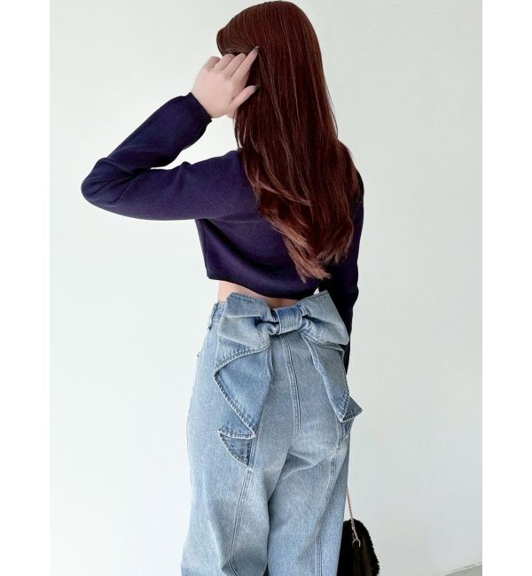 RESEXXY「バックリボンデニムパンツ」|デニム|