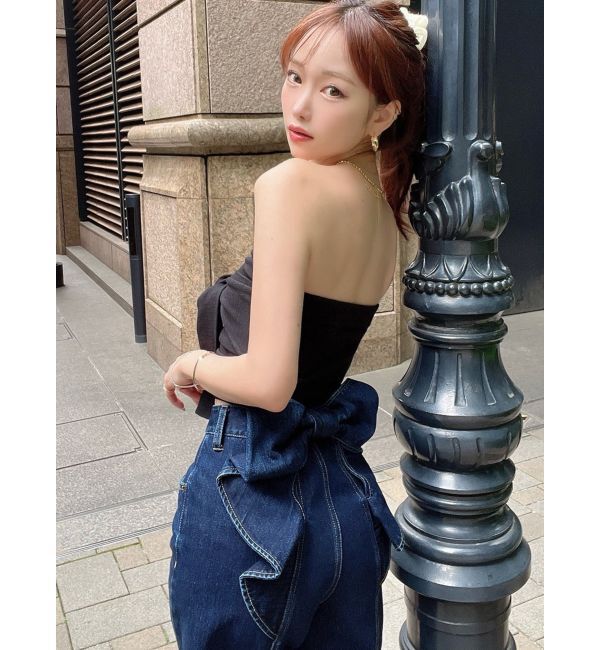 RESEXXY「バックリボンデニムパンツ」|デニム|