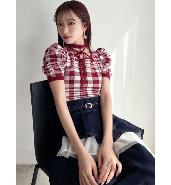 RESEXXY「チョーカーデザインニットトップス」|ニット・セーター|