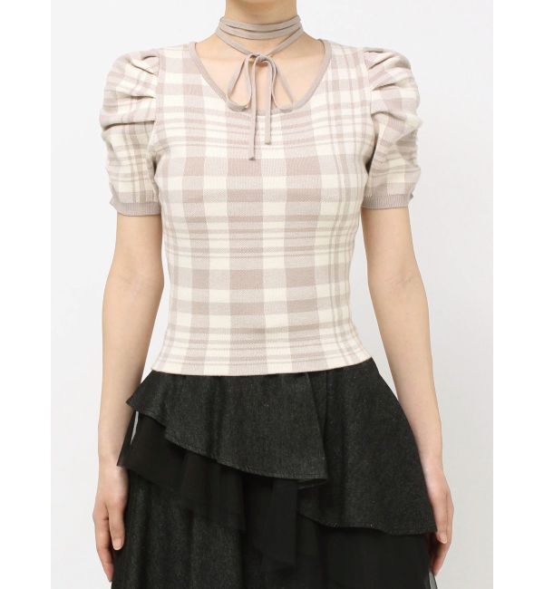 RESEXXY「チョーカーデザインニットトップス」|ニット・セーター|