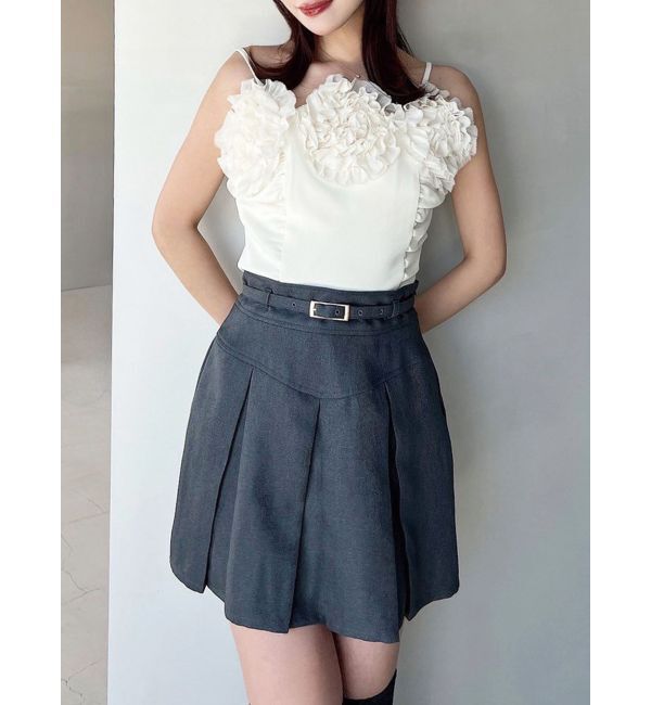 RESEXXY「コサージュキャミトップス」|キャミソール|アイボリー