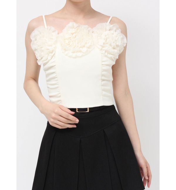 RESEXXY「コサージュキャミトップス」|キャミソール|