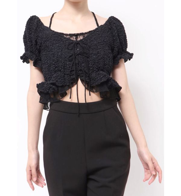 RESEXXY「レースドッキングフリルブラウス」|シャツ・ブラウス|