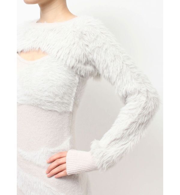 RESEXXY「フェザーニットレイヤードワンピース」|ワンピース|