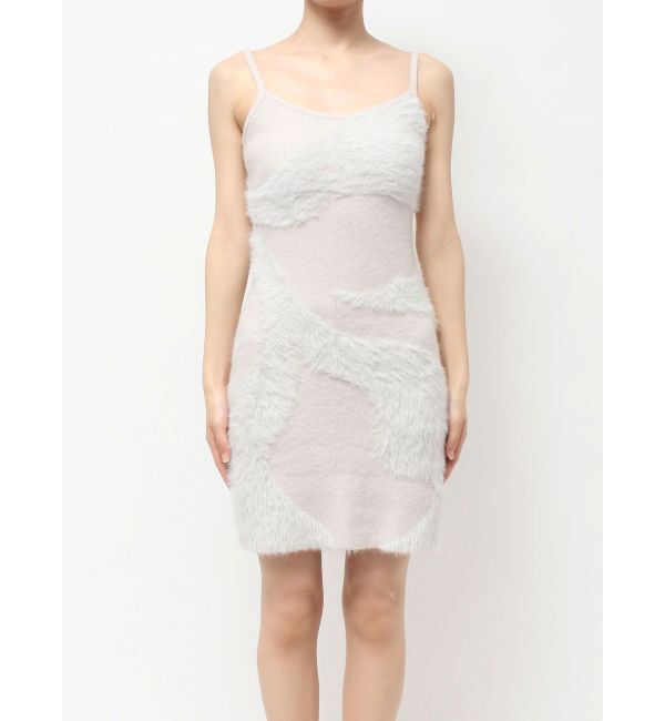 RESEXXY「フェザーニットレイヤードワンピース」|ワンピース|