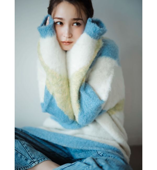 dazzlin「カラーブロッキングミニニットワンピース」|ワンピース|