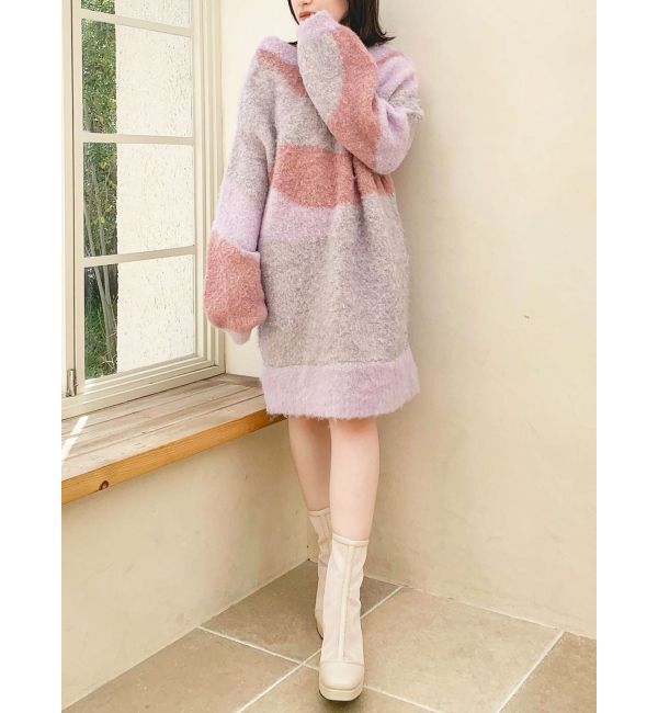 dazzlin「カラーブロッキングミニニットワンピース」|ワンピース|