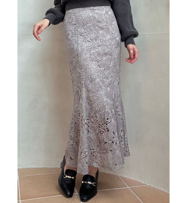 dazzlin「スパンコールレースマーメイドスカート」|スカート|