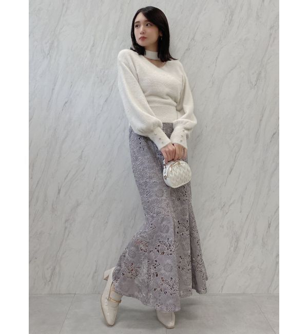 dazzlin「スパンコールレースマーメイドスカート」|スカート|