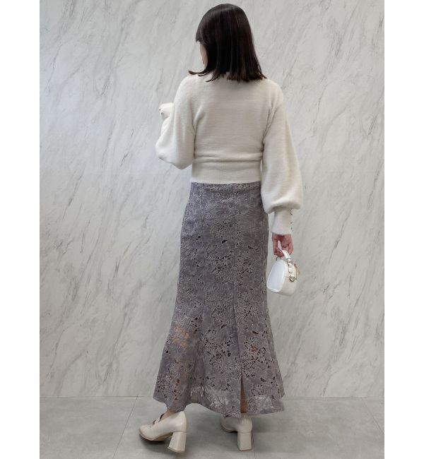 dazzlin「スパンコールレースマーメイドスカート」|スカート|