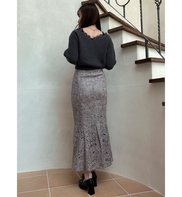 dazzlin「スパンコールレースマーメイドスカート」|スカート|
