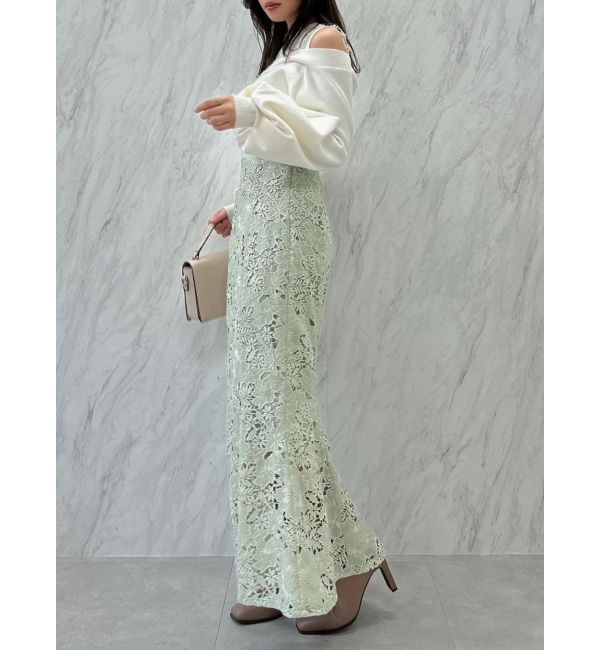 dazzlin「スパンコールレースマーメイドスカート」|スカート|