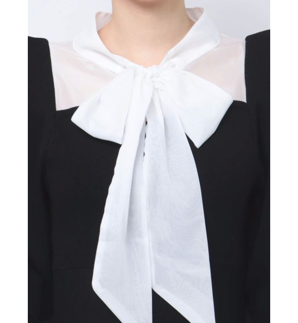 dazzlin「シアーボウタイミニワンピース」|ワンピース|