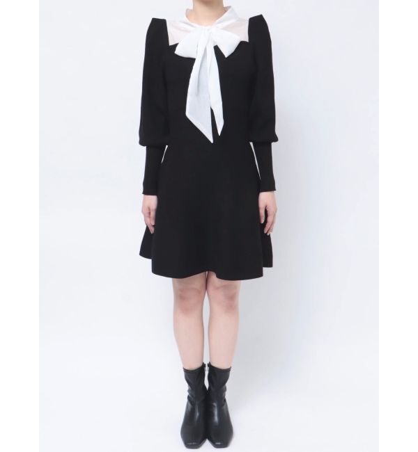 dazzlin「シアーボウタイミニワンピース」|ワンピース|