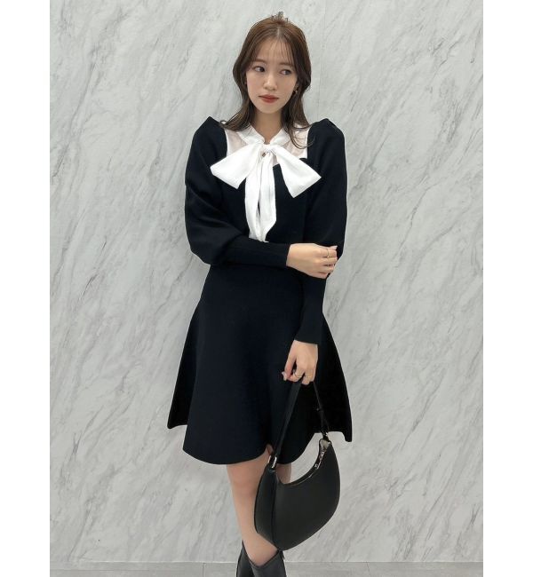 dazzlin「シアーボウタイミニワンピース」|ワンピース|