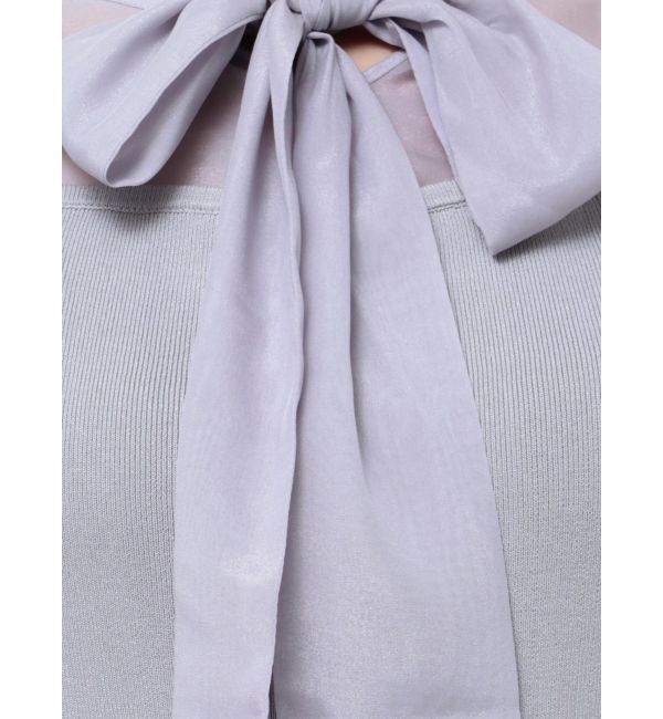 dazzlin「シアーボウタイミニワンピース」|ワンピース|