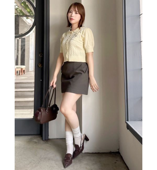 dazzlin「【POLO BCSコラボ/再生産】ポロカーデニットトップス」|ニット・セーター|