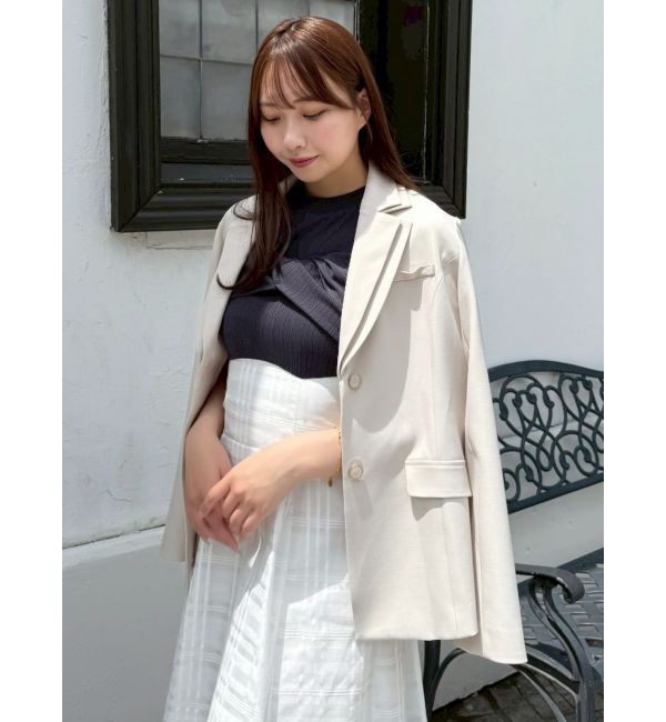 dazzlin「【セットアップ対応】ダブルカラーテーラージャケット」|テーラードジャケット|