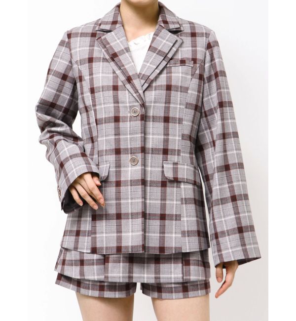 dazzlin「【セットアップ対応】ダブルカラーテーラージャケット」|テーラードジャケット|