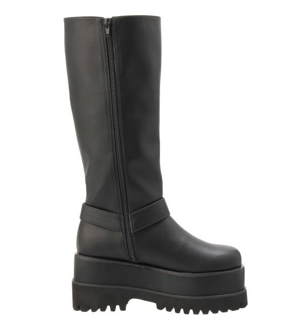 dazzlin「バイカーリングブーツ」|ロングブーツ|