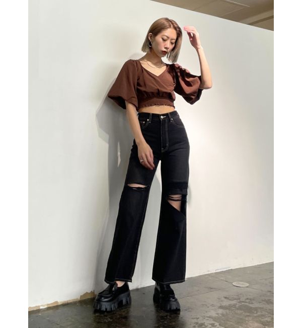 EMODA「クロップクロストップ」|Tシャツ・カットソー|