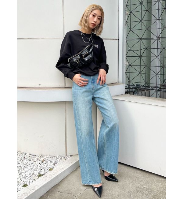 EMODA「ドロップショルダーロゴスウェット」|Tシャツ・カットソー|