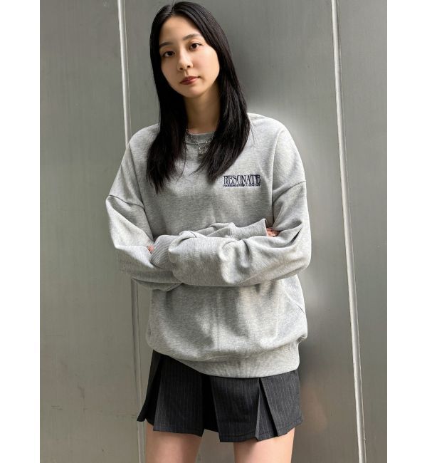 EMODA「ドロップショルダーロゴスウェット」|Tシャツ・カットソー|