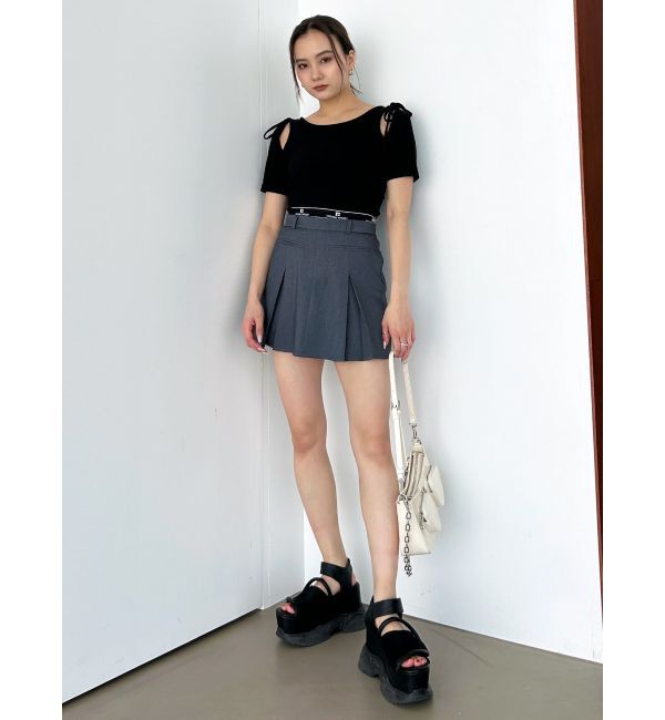 EMODA「タイショルダーカットトップ」|Tシャツ・カットソー|