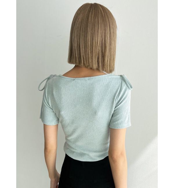 EMODA「タイショルダーカットトップ」|Tシャツ・カットソー|