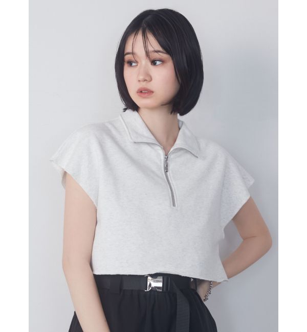EMODA「カバーハーフジップトップ」|Tシャツ・カットソー|
