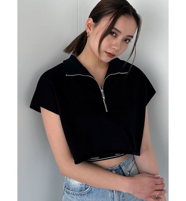 EMODA「カバーハーフジップトップ」|Tシャツ・カットソー|