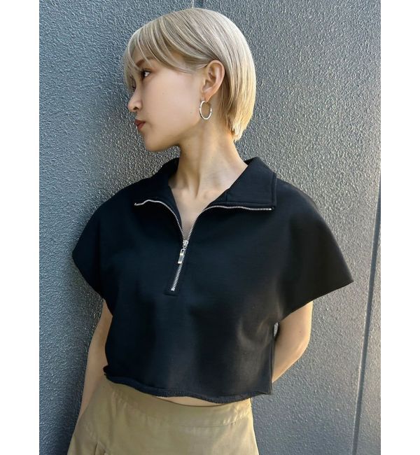EMODA「カバーハーフジップトップ」|Tシャツ・カットソー|