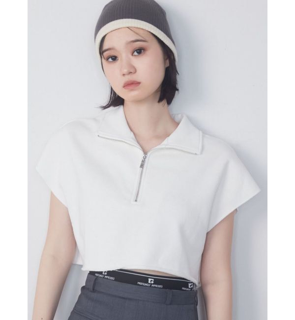 EMODA「カバーハーフジップトップ」|Tシャツ・カットソー|