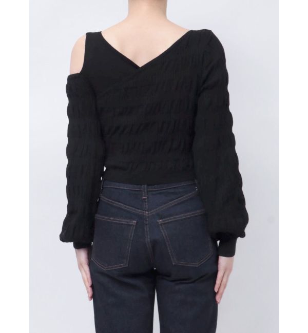 EMODA「アシンメトリークロスニット」|ニット・セーター|