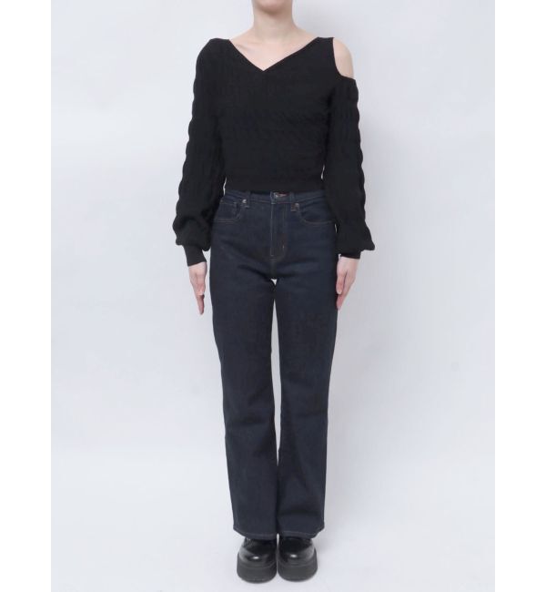 EMODA「アシンメトリークロスニット」|ニット・セーター|