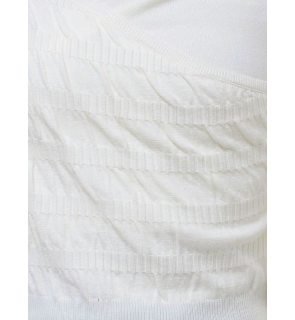 EMODA「アシンメトリークロスニット」|ニット・セーター|