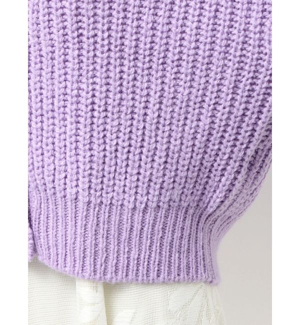 MERCURYDUO「ワッフルオーバーニットカーデ」|カーディガン|