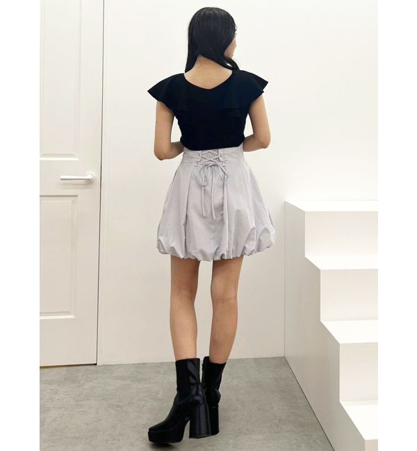 MERCURYDUO「バルーンミニコルセットスカート」|スカート|