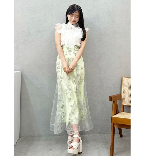 MERCURYDUO「エンブロイダリーマーメイドスカート」|スカート|