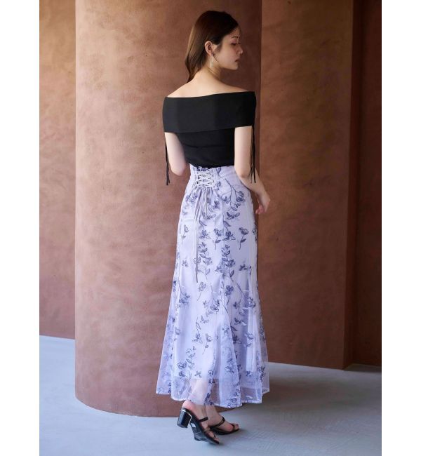 MERCURYDUO「エンブロイダリーマーメイドスカート」|スカート|
