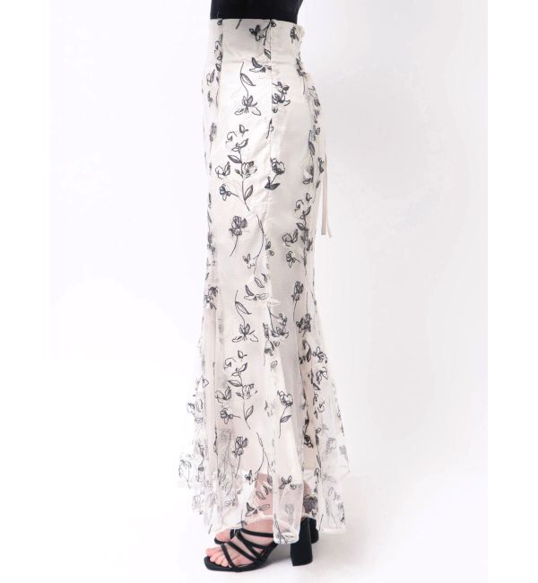 MERCURYDUO「エンブロイダリーマーメイドスカート」|スカート|