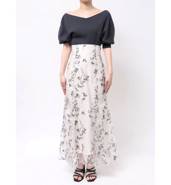 MERCURYDUO「エンブロイダリーマーメイドスカート」|スカート|