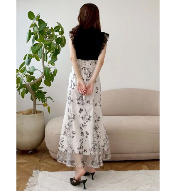 MERCURYDUO「エンブロイダリーマーメイドスカート」|スカート|