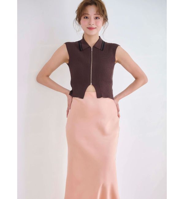 MERCURYDUO「バイアスナロースカート」|スカート|