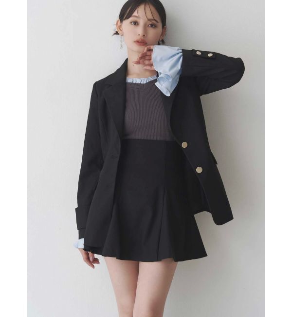 MERCURYDUO「バックZIPミニマーメイドミニスカパン」|スカート|