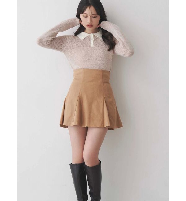 MERCURYDUO「バックZIPミニマーメイドミニスカパン」|スカート|