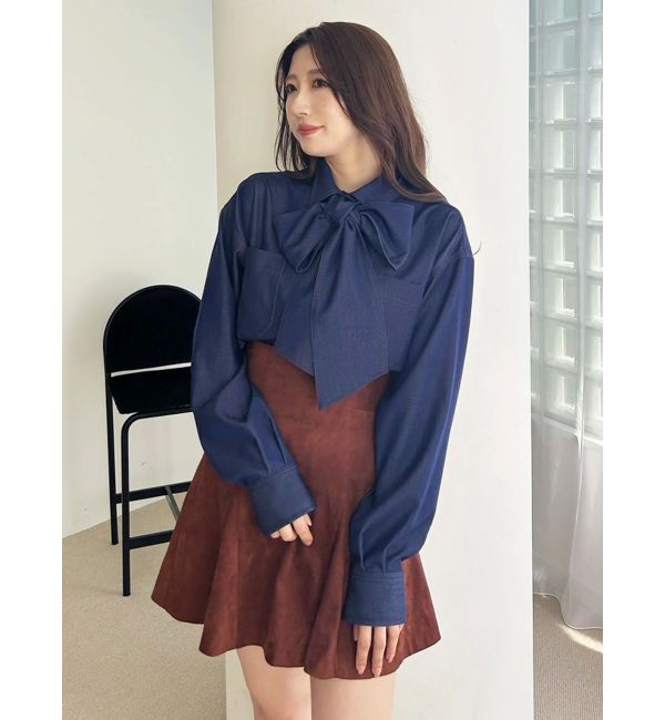 MERCURYDUO「バックZIPミニマーメイドミニスカパン」|スカート|