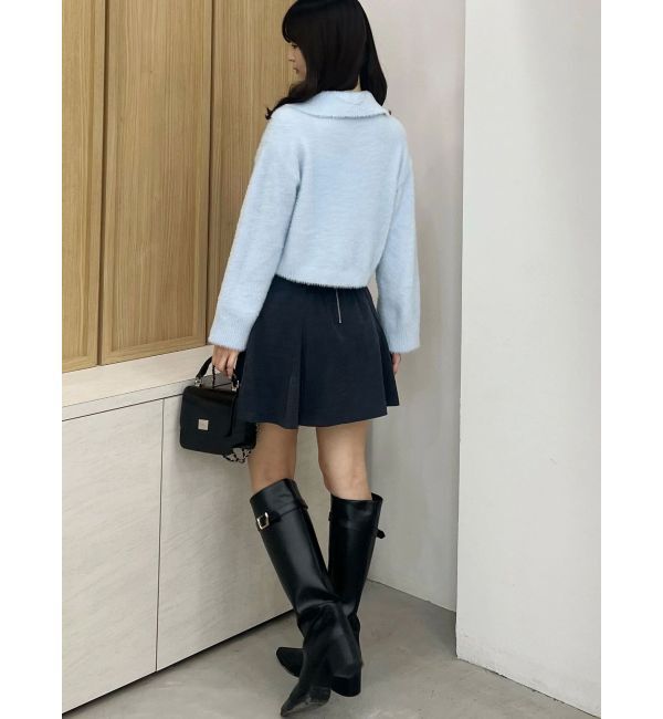 MERCURYDUO「バックZIPミニマーメイドミニスカパン」|スカート|