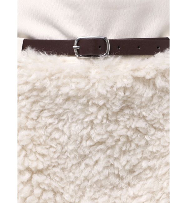 MERCURYDUO「プードルファーライクミニスカート」|スカート|